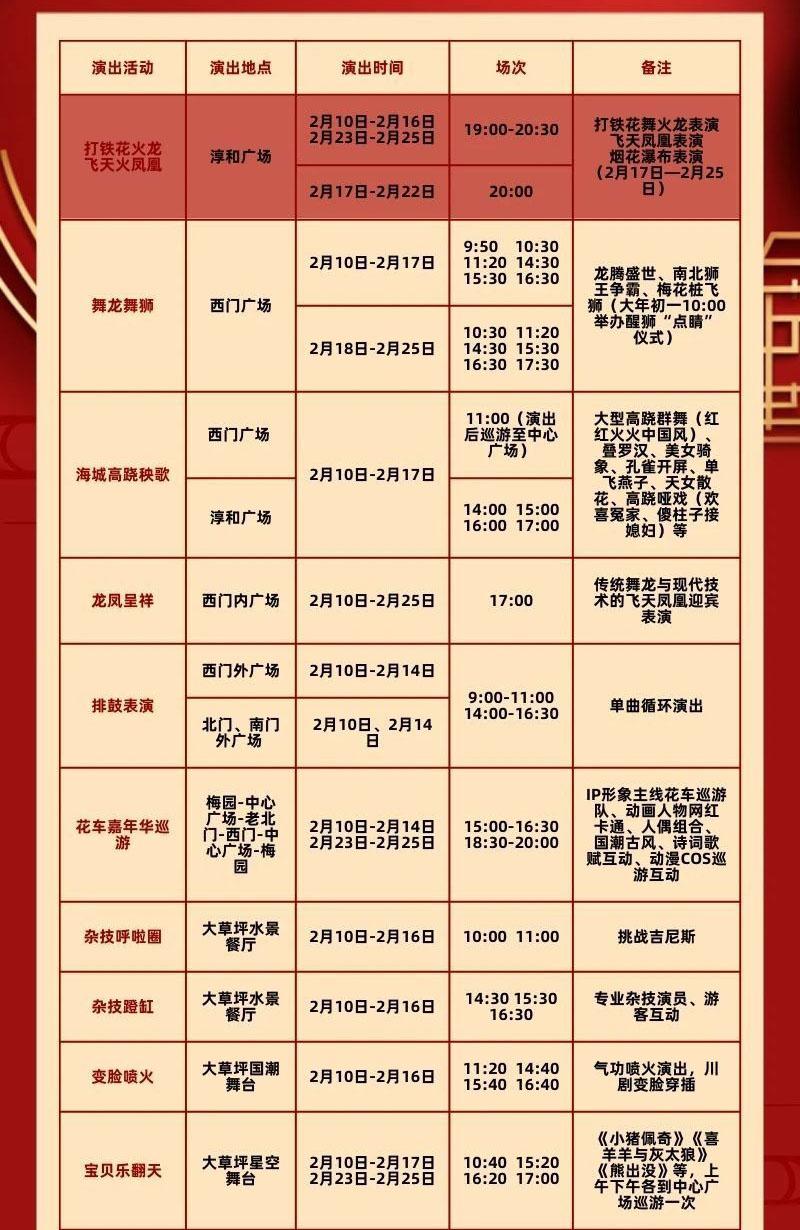 2024隋唐遺址植物園燈會廟會時間+門票+活動
