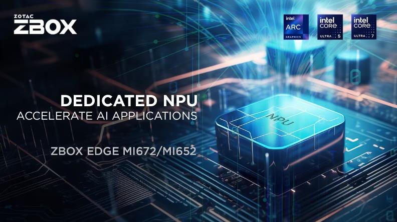 ZOTAC隆重推出全新Intel及AMD AI迷你電腦 搭載NPU加速AI應用(圖1)